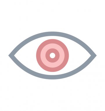 İnsan gözü renkli satırı simgesi