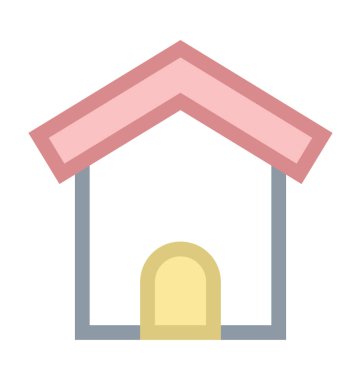 Ev renkli satırı simgesi