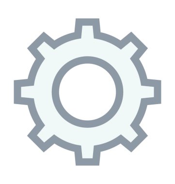 Gearwheel renkli satırı simgesi