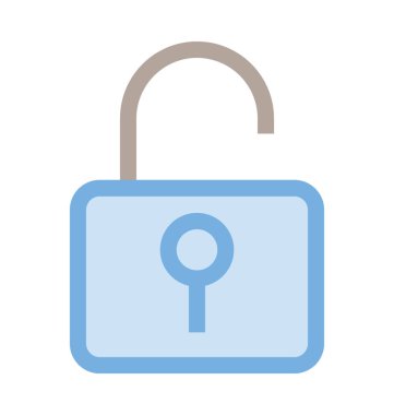 Renkli çizgi simgesini kilidini