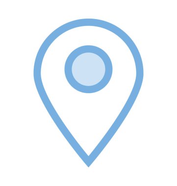 Harita PIN renkli satırı simgesi