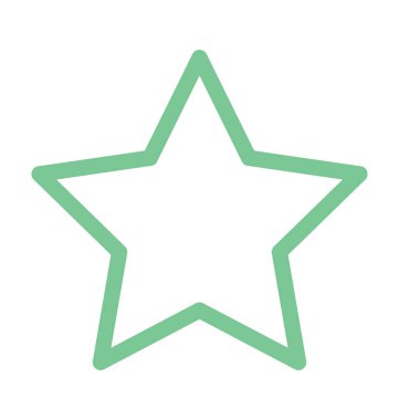 Yıldız şekli renkli satırı simgesi