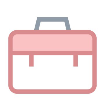 Portföy çanta renkli satırı simgesi