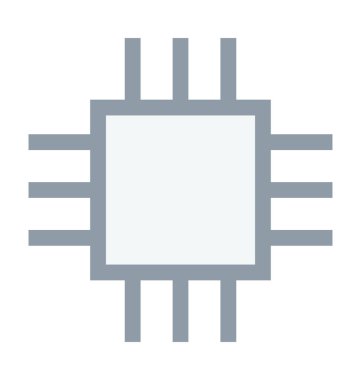 Mikroişlemci renkli satırı simgesi