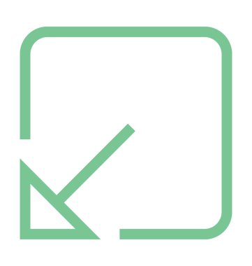 Ekran ölçek renkli çizgi simgesini