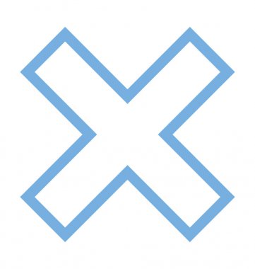 Renkli çizgi simge çarpın