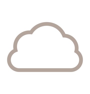 Bulut renkli satırı simgesi