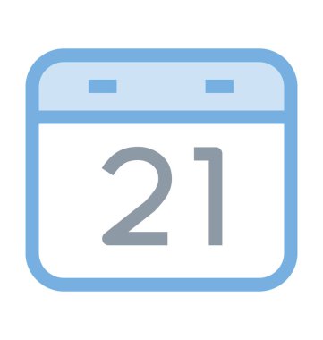 Takvim renkli çizgi simgesini