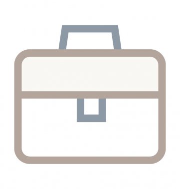 Portföy çanta renkli satırı simgesi