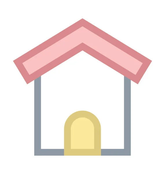 Home Farbiges Liniensymbol — Stockvektor