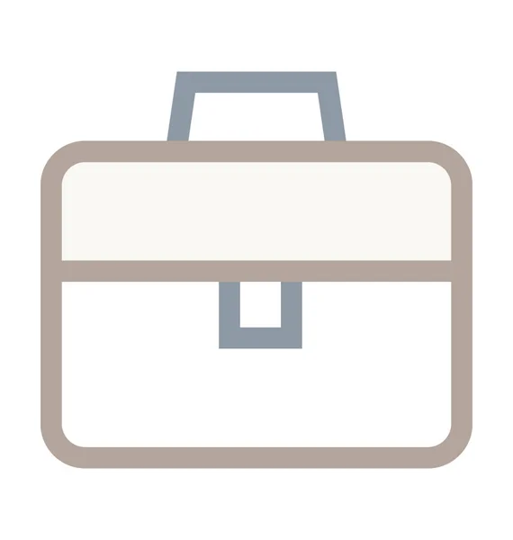 Portfolio Bag Colored Line Icon — Stock Vector
