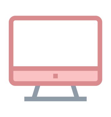 Monitör renkli çizgi simgesini