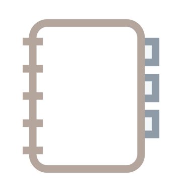 Günlük renkli satırı simgesi