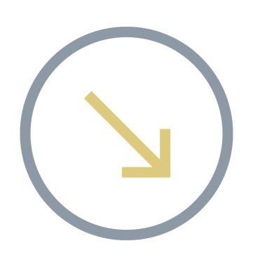 Ok renkli çizgi simgesi en aza indirmek