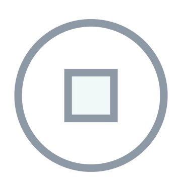 Düğme renkli çizgi simgesine durdurmak