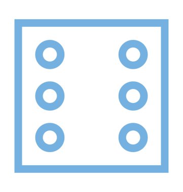 Zar renkli satırı simgesi