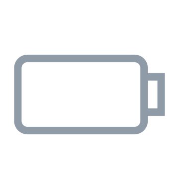 Mobil pil düzeyi renkli çizgi simgesi