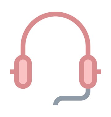 Kulaklık renkli satırı simgesi