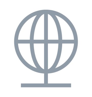 Küresel ağ renkli çizgi simgesini