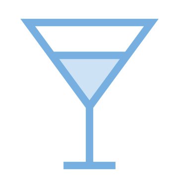 Alkollü içecek renkli satırı simgesi