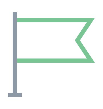 Bayrak renkli çizgi simgesi