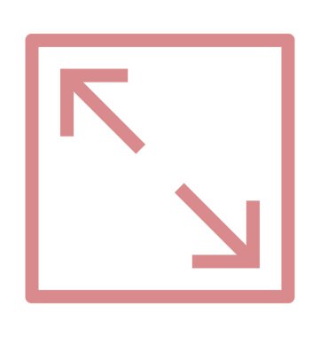 Boyutu renkli çizgi simgesini artırmak