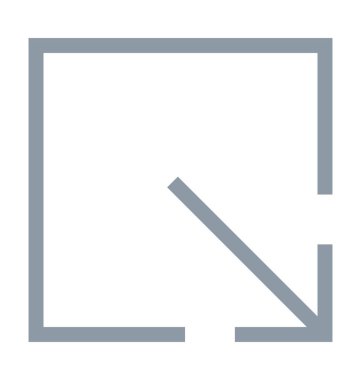 Ekran ölçek renkli çizgi simgesini