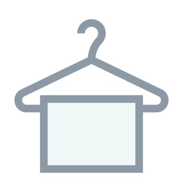 Havlu askısı renkli satırı simgesi