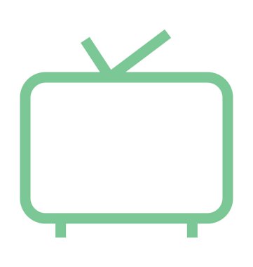 Aptal kutusu renkli satırı simgesi