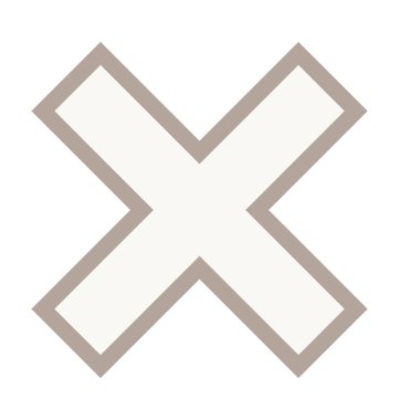 İşareti renkli çizgi simge çarpın