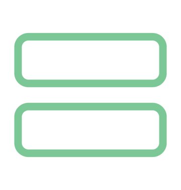 Matematik eşittir işareti renkli satırı simgesi