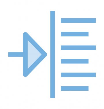 Girinti renkli çizgi simgesini artırmak