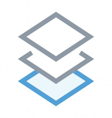 Kopyala Yapıştır renkli çizgi simgesini