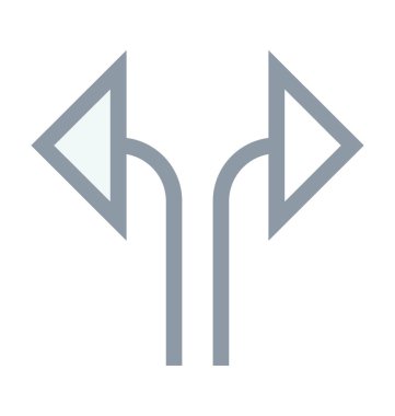 Yön renkli satırı simgesi