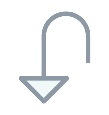 Renkli çizgi simgesi aşağı sol