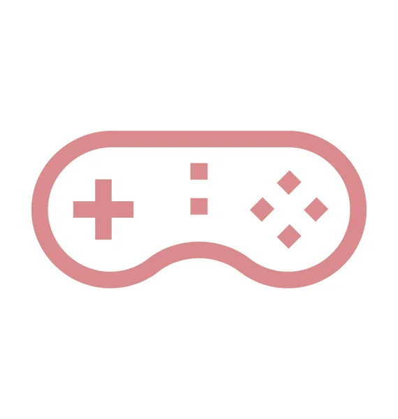 Game Pad Colored Line Icon — Stock Vector