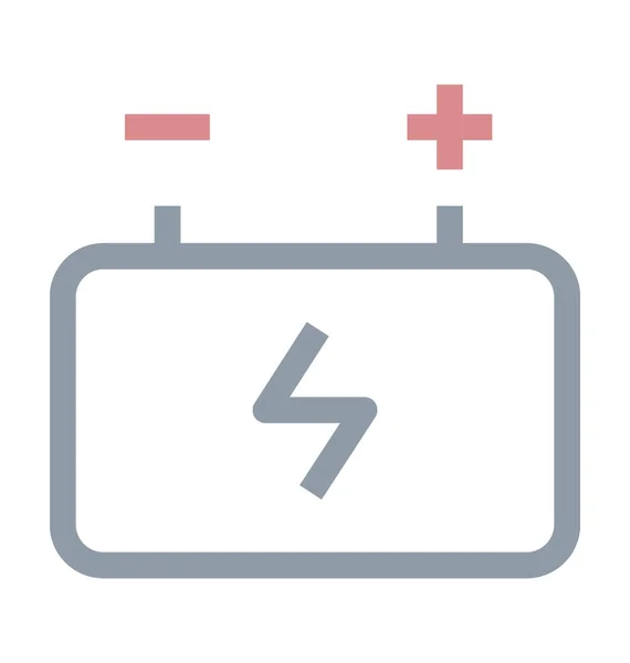 Nabíjení Baterie Barevné Čáry — Stockový vektor