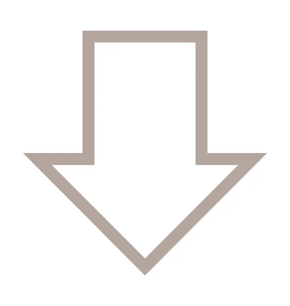 Pfeil Farbige Linie Symbol Herunterladen — Stockvektor