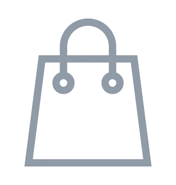 购物袋彩色线条图标 — 图库矢量图片