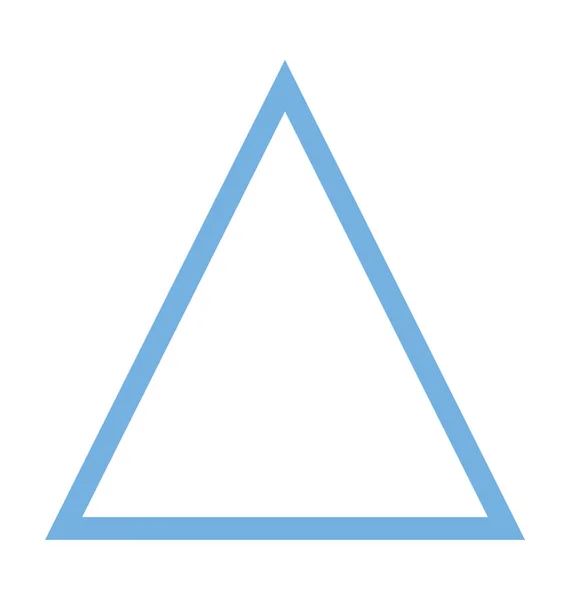 Icono Línea Color Triángulo — Vector de stock