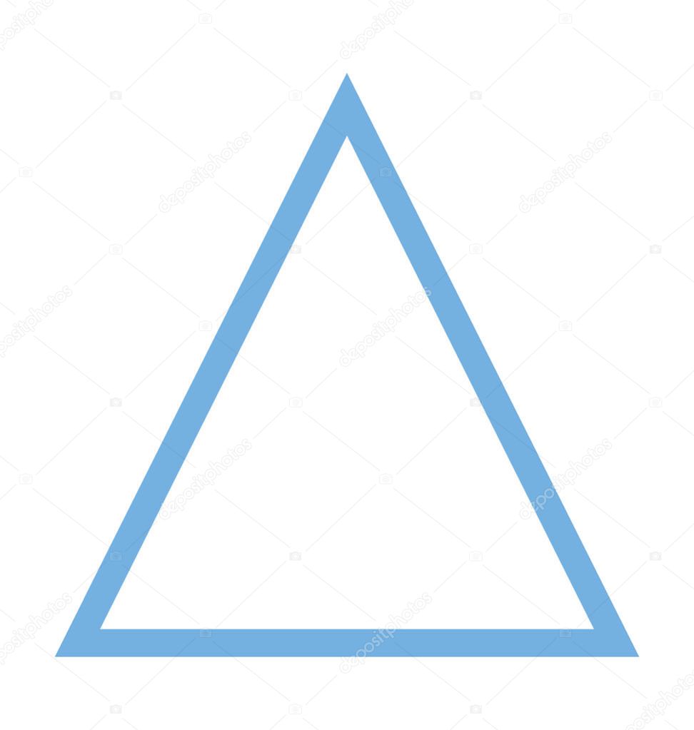 Triangle Colored Line Icon