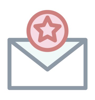 E-posta sıralaması renkli çizgi simgesi