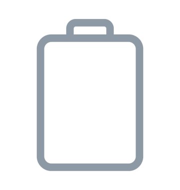 Pil renkli çizgi simgesi