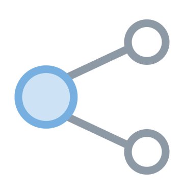 Ağ renkli çizgi simgesini