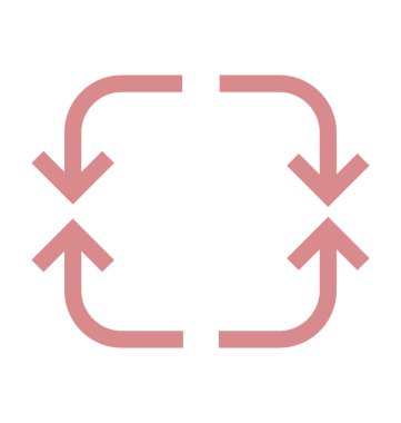 Yeniden yükle ok renkli çizgi simgesi