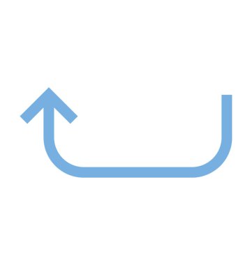 İşaret eden ok renkli satırı simgesi