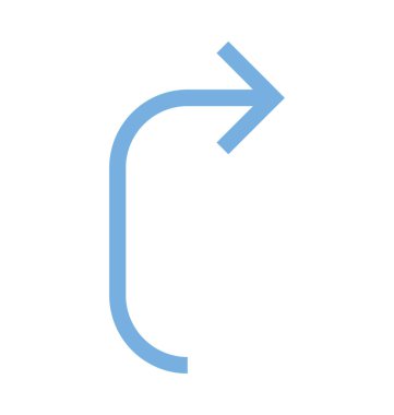 İşaret eden ok renkli satırı simgesi