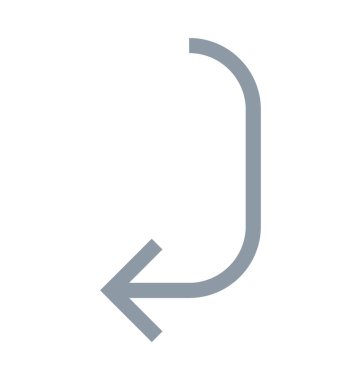 İşaret eden ok renkli satırı simgesi