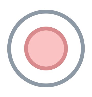 Daire renkli satırı simgesi