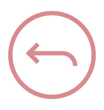 Sol işaret renkli satırı simgesi